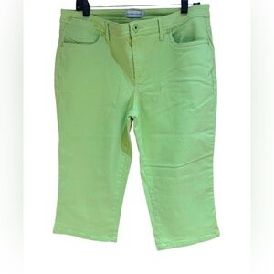 Christopher & Banks® Lime Green Cropped cotton Jeans / Pants - Size 12